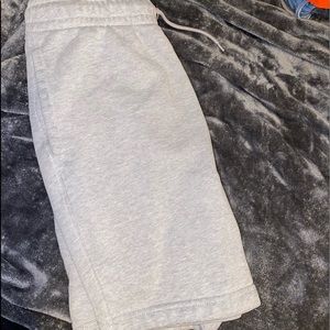 gray sweat shorts